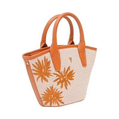 Gambar THYS Tas Tangan Beach Woven - Cokelat