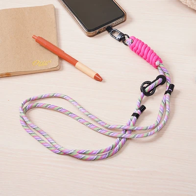 Gambar Ataru Lanyard Color Block Strap Swirl - Ungu