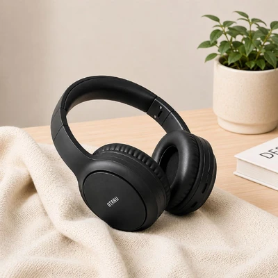Gambar Ataru Headphone Bluetooth BT037NC - Hitam
