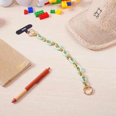 Gambar Ataru Gelang Gantungan Handphone Chain - Hijau/Gold