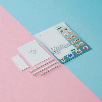 Gambar Ataru Bingkai Foto Mini Diy Akrilik - Putih