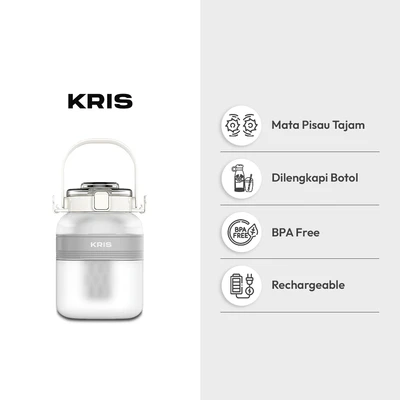 Gambar Kris Blender Portable Dengan Botol 500 ml - Putih