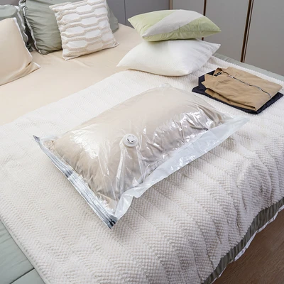 Gambar Stora Kantong Vakum Pakaian Flat 110x100 cm Set 2 Pcs Transparan