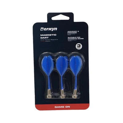Gambar Berwyn Set 3 Pcs Anak Panah Dart Tip Magnet - Biru