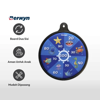 Gambar Berwyn Dartboard Magnetik & Velcro
