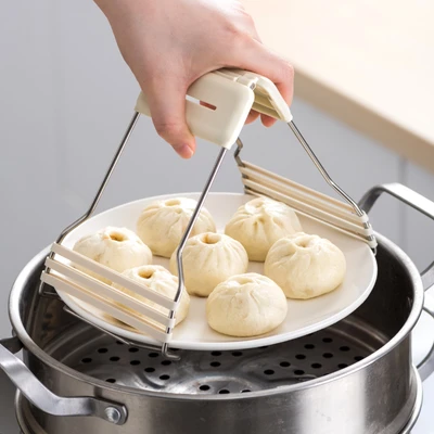 Gambar Culinart Penjepit Piring Premium - Krem Beige