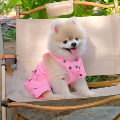 Gambar Doggy Dolly Ukuran S Baju Tank Jumper Anjing - Pink