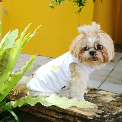 Gambar Doggy Dolly Ukuran XXL Baju Tank Anjing Fruit - Putih