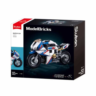Gambar Sluban Set 242 Pcs Motorcycle S1000ms Skala 1:12