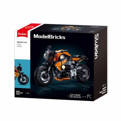 Gambar Sluban Set 196 Pcs Motorcycle G310ms Skala 1:12