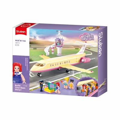 Gambar Sluban Set 384 Pcs Girls Dream Luxurious Plane M38-b1166 - Kuning