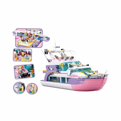 Gambar Sluban Set 1108 Pcs Girls Dream Yacht M38-b1167 - Ungu/pink