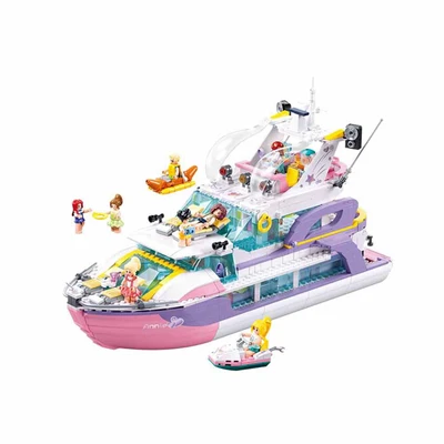 Gambar Sluban Set 1108 Pcs Girls Dream Yacht M38-b1167 - Ungu/pink