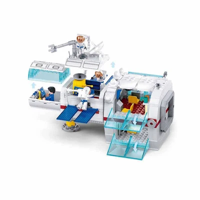 Gambar Sluban Set 468 Pcs Space Station Core Module M38-b1201 - Putih