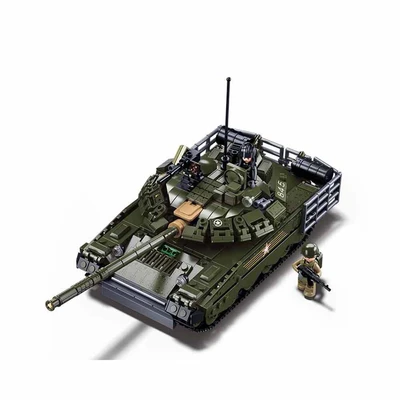 Gambar Sluban Set 768 Pcs Main Battle Tank 1/35 T80Bvms