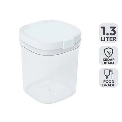 Gambar Kris Milky Wadah Makanan Plastik 1.3 Liter Transparan