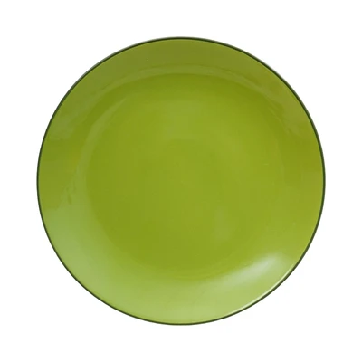 Gambar Appetite Cerine Piring Makan Porcelain Leaf 20 cm - Hijau Muda