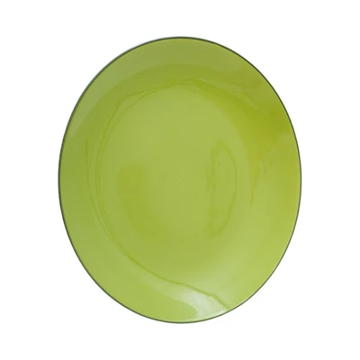 Gambar Appetite Cerine Piring Makan Porcelain Leaf 20 cm - Hijau Muda