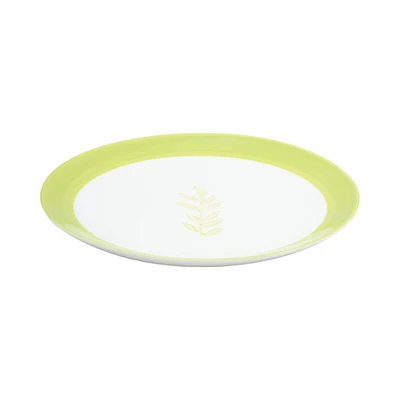 Gambar Appetite Colana Piring Makan Porcelain Leaf 20 cm - Hijau