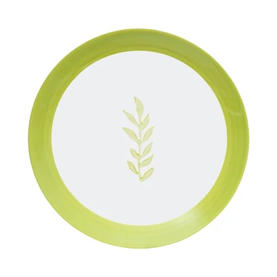 Gambar Appetite Colana Piring Makan Porcelain Leaf 20 cm - Hijau