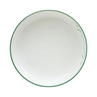 Gambar Appetite Cassia Piring Saji Porcelain Deep Leaf 20 cm - Putih