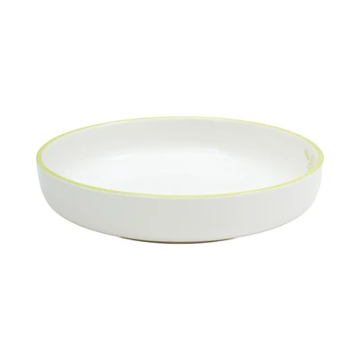 Gambar Appetite Celosia Piring Saji Porcelain Deep Leaf 20 cm - Putih