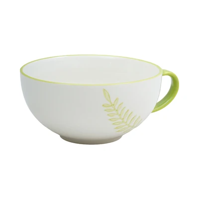 Gambar Appetite Celosia Cangkir Mug Porcelain Leaf 400 ml - Putih