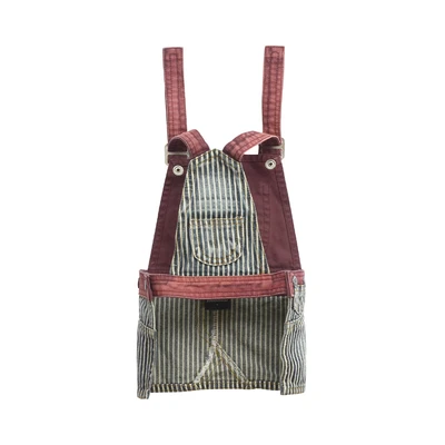 Gambar Doggy Dolly Ukuran XL Baju Dress Denim Anjing - Merah