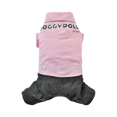 Gambar Doggy Dolly Ukuran M Baju Jumper Kasual Anjing - Merah