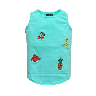 Gambar Doggy Dolly Ukuran M Baju Tank Anjing Fruit - Biru