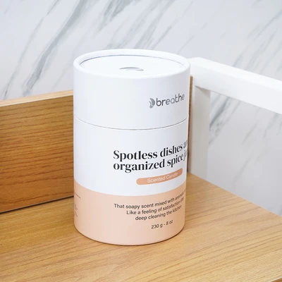 Gambar Breathe Ivy & Bergamot Spotless Dishes Lilin Aromaterapi 230 gr