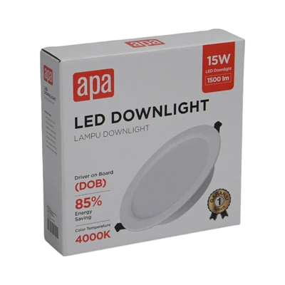 Gambar APA Lampu Downlight LED DOB Inbow SMD 15 Watt Warm White