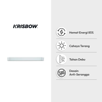 Gambar Krisbow Lampu Batten LED Linear 20 Watt Cool Dylight - Putih
