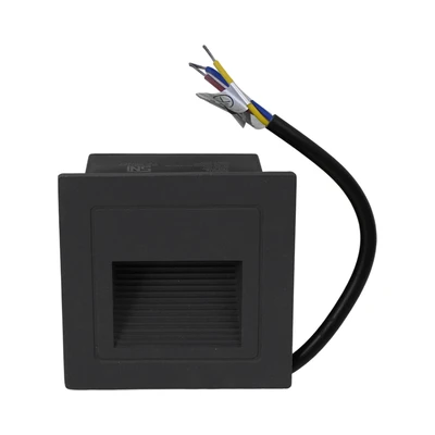 Gambar Krisbow Lampu Tangga 5 Watt 3000K IP54 Square - Hitam