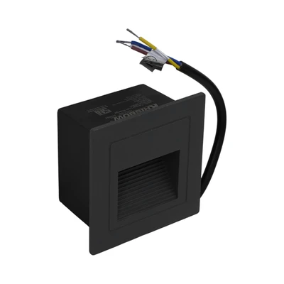 Gambar Krisbow Lampu Tangga 5 Watt 3000K IP54 Square - Hitam