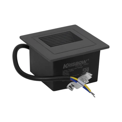 Gambar Krisbow Lampu Tangga 5 Watt 3000K IP54 Square - Hitam