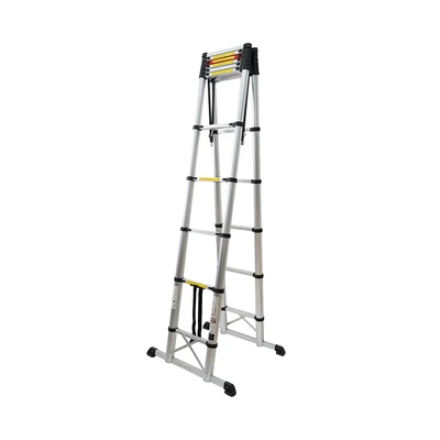 Gambar Fixsteps 4.2 mtr Tangga Teleskopik Softclose 2x11 Step - Silver