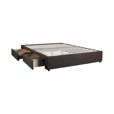 Gambar Informa Sleep 100x200 cm Linford III Dipan Dengan Laci - Cokelat