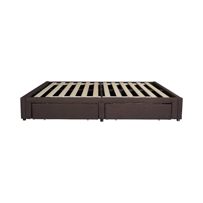 Gambar Informa Sleep 100x200 cm Linford III Dipan Dengan Laci - Cokelat