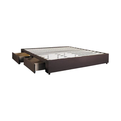 Gambar Informa Sleep 180x200 cm Linford III Dipan Dengan Laci - Cokelat
