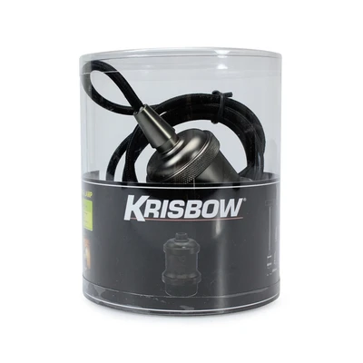 Gambar Krisbow Fitting Lampu E27 Vintage - Hitam