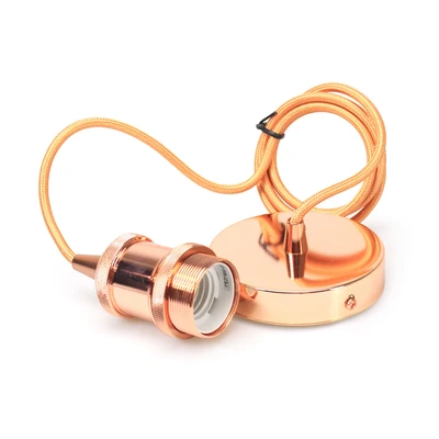 Gambar Krisbow Fitting Lampu E27 Vintage - Rose Gold