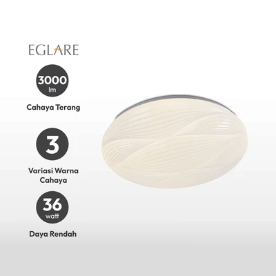 Gambar Eglare Kyma Lampu Langit-Langit LED 3CCT - Putih
