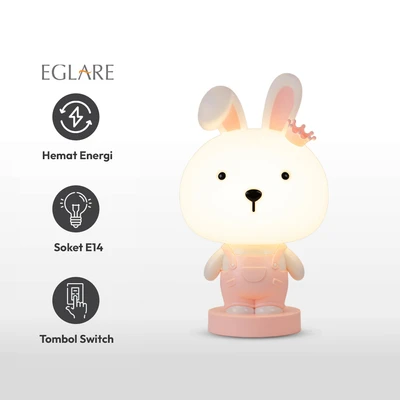 Jual Eglare Lampu Meja Queen Rabbit E 14 Pink Terbaru | Ruparupa