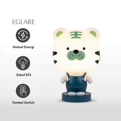 Gambar Eglare Lampu Meja E14 Tiger - Biru