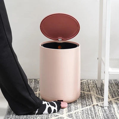 Gambar Informa Milo Tempat Sampah Pedal Plastik 8 Liter - Pink