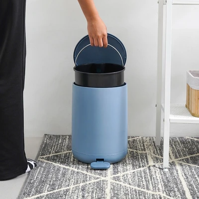 Gambar Informa Milo Tempat Sampah Pedal Plastik 8 Liter - Biru