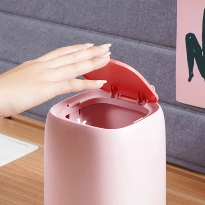 Gambar Informa Elle Tempat Sampah Meja Plastik 1.2 Liter - Pink