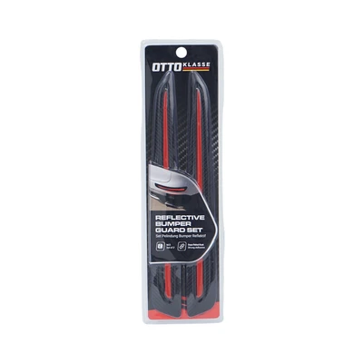 Gambar Otto Klasse Set 2 Pcs Pelindung Bumper Mobil Reflektif - Hitam/Merah