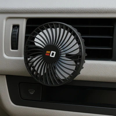 Gambar Otto Klasse Kipas Angin Mobil Dengan Klip 4 Watt - Hitam